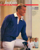 Justknits Men's Long or Short Sleeve Tops with Neckline and Style Variations, Uncut Master Sewing Pattern Multi Size 14-24