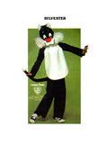 Butterick 6349 Warner Bros Looney Tunes Official Child's Sylvester Cat Costume, Cut and Checked, Sewing Pattern All Sizes