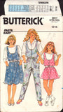 Butterick 3917 Girls' A-line Jumper or Jumpsuit in Two Lengths with Blouson Bodice, Uncut, Factory Folded, Sewing Pattern Size 12-14