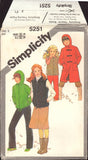 Simplicity 5251 Childs' Lined Hooded Coat, Unlined Quilted Vest and Hooded Jacket and Vest, U/C, Factory Folded, Sewing Pattern Size 8