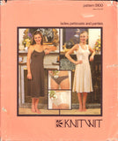 Knitwit 5100 Underwear: Petticoats with Bikini or Full Brief Panties, Uncut, Factory Folded, Sewing Pattern Multi Plus Size 6-22