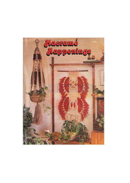 Macrame Books Vintage 1970s Lot of 4 Many Groovy Designs
