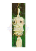 Vintage 70s Sampler Macrame Owl Wall Hanging Pattern Instant Download PDF 3 + 2 pages