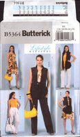 Butterick 5364 Separates: Sleeveless Jacket, Top, A-Line Dress & Straight Leg Pants, U/C, Factory Folded, Sewing Pattern Plus Size 16-24