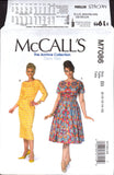 McCall's 7086 Sixties Style Dolman Sleeve Evening, Party Dresses with Straight or Flared Skirt, U/C, F/F Sewing Pattern Size 8-16 or 18-24