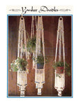 Vintage 70s Macrame Yankee Doodles Plant Hangers Pattern Instant Download PDF 2 pages