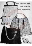 Macramé Bags - Vintage 60s - 11 Macrame Bag Patterns Instant Download PDF 20 pages