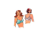 Kwik Sew 1017 Womens' Underwear: Tricot, Sheer or Lace Bras, Uncut, Factory Folded, Sewing Pattern Size 32 and 34 with Multi Cup Sizes