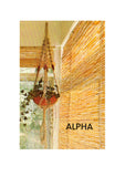 Vintage 70s Plant Hanger Alpha Pattern Instant Download PDF 2 + 5 pages