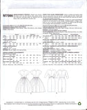 McCall's 7086 Sixties Style Dolman Sleeve Evening, Party Dresses with Straight or Flared Skirt, U/C, F/F Sewing Pattern Size 8-16 or 18-24