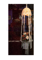 Vintage 70s Macrame Tiffany Table Display Hanger Pattern Instant Download PDF 2 + 3 pages