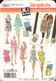 Simplicity 3807 Mini Dress or Tunic and Dress, Uncut, Factory Folded, Sewing Pattern Size 5/6-15/16