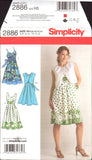 Simplicity 2886 Sundress or Sleeveless Dress with Bodice Variations and Bolero, Uncut, Factory Folded, Sewing Pattern Size 6-14