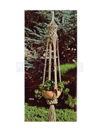 Vintage 70s Viva Macrame Plant Hanger Pattern Instant Download PDF 3 + 4 pages