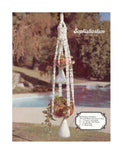 Vintage 70s Macrame Sophistication Plant Hanger Pattern Instant Download PDF 2 + 1 pages