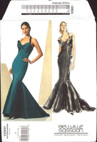 Vogue Designer Original 2931 Bellville Sassoon Fitted, Lined Evening, Prom, Fishtail Dress, U/C, F/F, Sewing Pattern Size 6-10 or 12-16