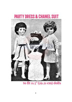 Eight vintage 1965 Doll Patterns Instant Download PDF 17 pages