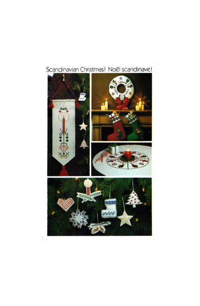 Butterick 4011 Scandinavian Embroidery Transfers and Appliques for Christmas Decorations, Uncut, Factory Folded, Sewing Pattern