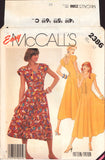 McCall's 2386 Fitted Bodice Dress with Center Front Gathers and Back Scoop Neckline Uncut, Factory Folded Sewing Pattern Size 12