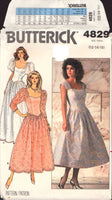 Butterick 4829 Evening, Special Ocassion, Bridesmaid, Bridal, Wedding Dress in Two Lengths, Uncut, F/Folded, Sewing Pattern Size 12-16