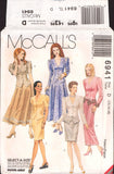 McCall's 6941 Mother of the Bride, Special Occasion, Semi-Fitted Top and Flared or Straight Skirt, U/C, F/F, Sewing Pattern Size 12-16