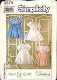 Simplicity 9579 Oliver Goodin Toddler Special Occasion, Flower Girl Dresses with Short Sleeves, U/C, F/Folded, Sewing Pattern All Sizes