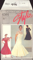 Style 4504 Prue Acton Princess Seamed Dress with Godets and Waist Slip in Two Lengths, Uncut, Factory Folded, Sewing Pattern Size 10