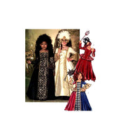 Butterick 4887 Girls' Masquerade Dress with Full Length Gathered Skirt, Uncut, Factory Folded Sewing Pattern Size 6-8