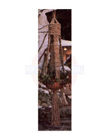 Vintage 70s Macrame "Les fleurs" Plant Hanger Pattern Instant Download PDF 2 + 5 pages