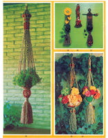 Macramé Tricks and Treats - 22 vintage 70s macrame patterns Instant Download PDF 24 pages