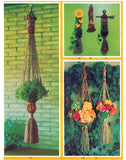 Macramé Tricks and Treats - 22 vintage 70s macrame patterns Instant Download PDF 24 pages