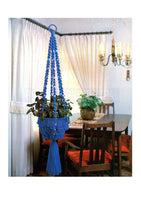 Vintage 70s "Blue Danube" Macrame Plant Hanger Pattern Instant Download PDF 2 pages plus file with general instructions