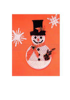 Vintage 70s Macrame Snowman Pattern Instant Download PDF 4+5 pages