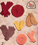 Patons 555 50s Glove and Beret Patterns for Women Instant Download PDF 20 pages