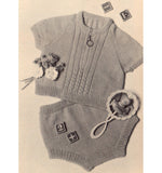 Patons 972 - 26 Designs For Knitted Baby Clothes Instant Download PDF 52 pages