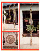 Macra-Hangings - Vintage 70s Macrame Guide With Patterns PDF 24 pages