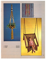 Macramé Today - 14 vintage 70s macrame patterns Instant Download PDF 24 pages