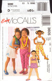 McCall's 3605 Child's Tops, Bikini Top, Capri Pants, Shorts and Skort, Uncut, Factory Folded Sewing Pattern  Size 3-5