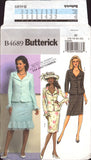 Butterick 4689 Mother of the Bride, Princess Seam Jacket and Skirt with Flounce, Uncut, Factory Folded Sewing Pattern Plus Size 16-22