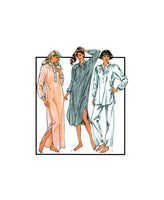 Style 4885 Nightshirt in Two Lengths and Pajamas, Uncut, Factory Folded Sewing Pattern Size 8-10