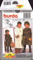 Burda 3432 Child's Loose Fitting Winter Coat with Hood, Uncut, Factory Folded Sewing Pattern Multi Size 18M to 6Y