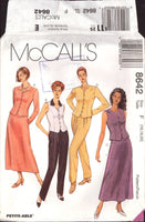 McCall's 8642 Sewing Pattern Tops Skirt Pants Size 16-18-20 Uncut Factory Folded