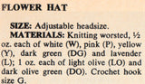 Vintage 70s Flower Hat And Beret Patterns Instant Download PDF 2.5 pages