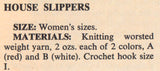 Vintage 70s House Slippers And Cozy Slippers Patterns Instant Download PDF 2 pages