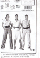 Burda 7936 Sewing Pattern Blouse 10-22 (36-48) Uncut Factory Folded