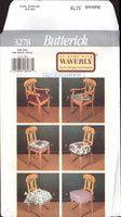 Butterick 3278 Waverly Easy 18" (46 cm) Chair Pads in Six Styles, Uncut, Factory Folded Sewing Pattern