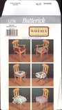 Butterick 3278 Waverly Easy 18" (46 cm) Chair Pads in Six Styles, Uncut, Factory Folded Sewing Pattern