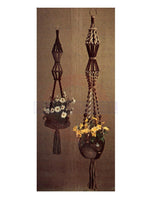 Vintage 70s "Elegance" Macrame Plant Hanger Pattern Instant Download PDF 2 pages