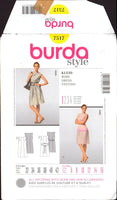 Burda 7517 Sewing Pattern Dress Size 6-16 Uncut Factory Folded