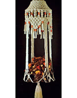 Vintage 70s Macrame Tiffany Table Pattern Instant Download PDF 2 pages plus 3 pages of info about knots